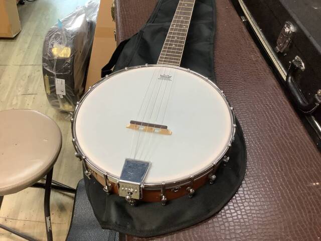 Aria SB-10-OB ピックアップ付き ５弦バンジョー オープンバックバンジョー アンプに繋げる エレキバンジョー 【 アリア SB10OB  Open Back Banjo 】 ギター専門店 キャットロック .Cat Rock..